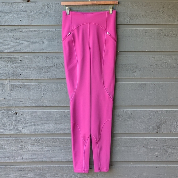 Lululemon Rain Repellent High-Rise Running Tight 28" Wild Berry Size 6 - Picture 1 of 9